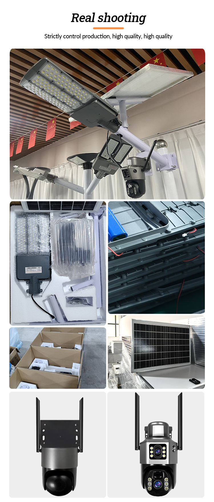 LED 3 Side Wide Angle Solar Monitoring Lamp IP65 Waterproof Courtyard Square Outdoor Camera (10).jpg
