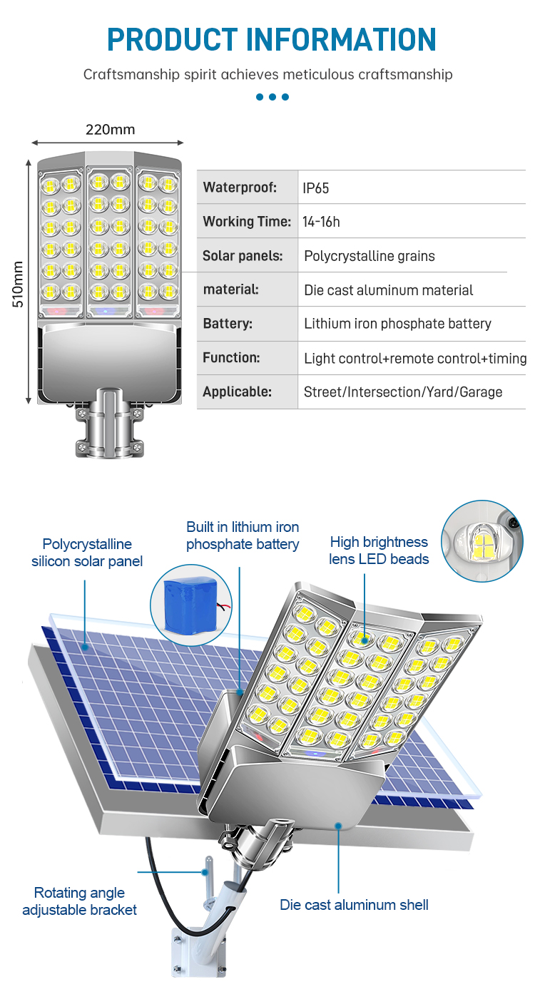 Outdoor Lighting for Construction Projects Solar Street Light IP65 Garden Courtyard High Brightness Beads LED Solar Light Street (9).jpg
