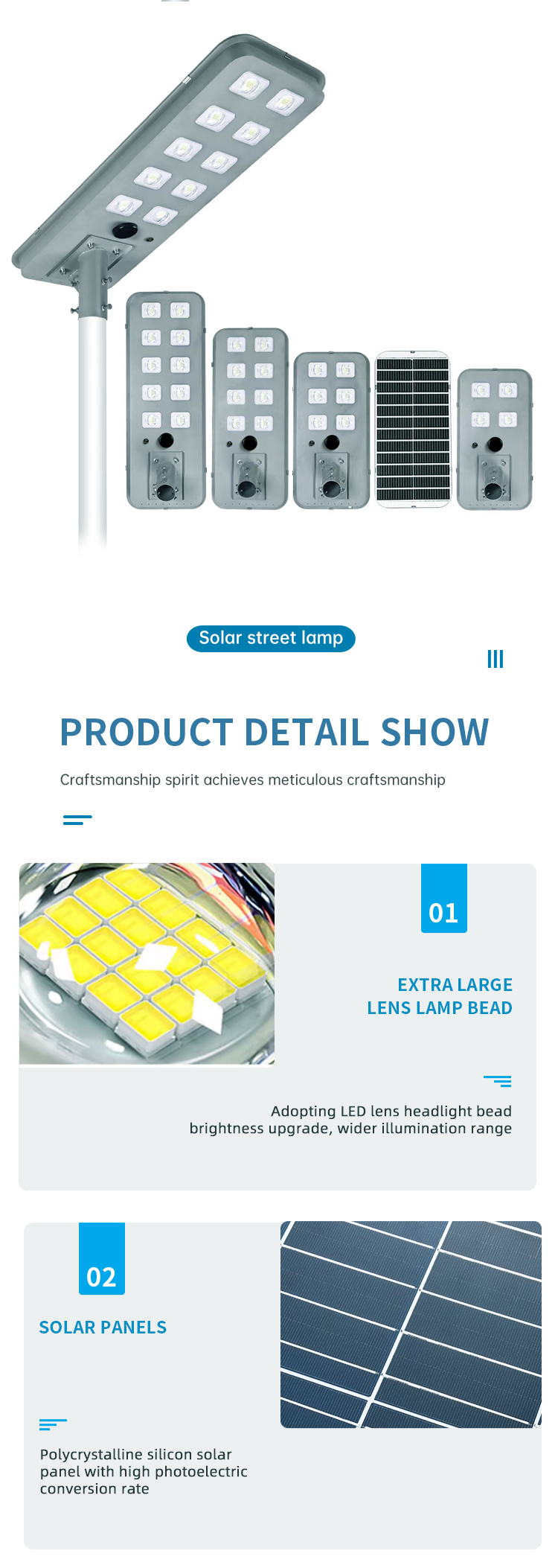 Residential Community LED Solar Street Light Pedestrian Road Highway Garden LED All in One Solar Street Light Outdoor (21).jpg