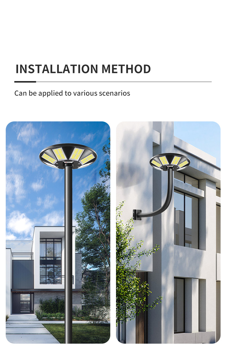 Round UFO Multi Angle Illumination LED Solar Street Light Park Road IP65 Park Road Courtyard Led.jpg