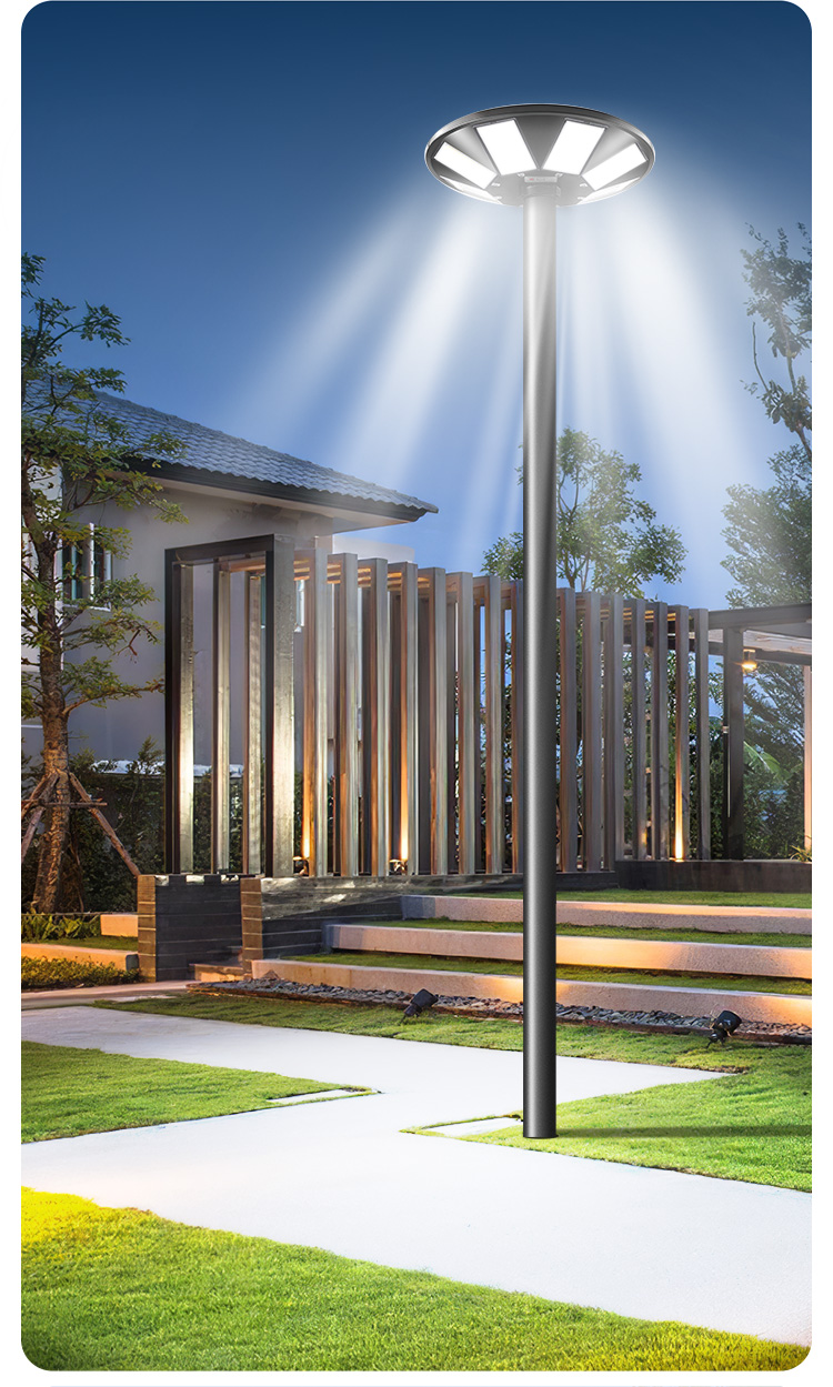 Round UFO Multi Angle Illumination LED Solar Street Light Park Road IP65 Park Road Courtyard Led.jpg