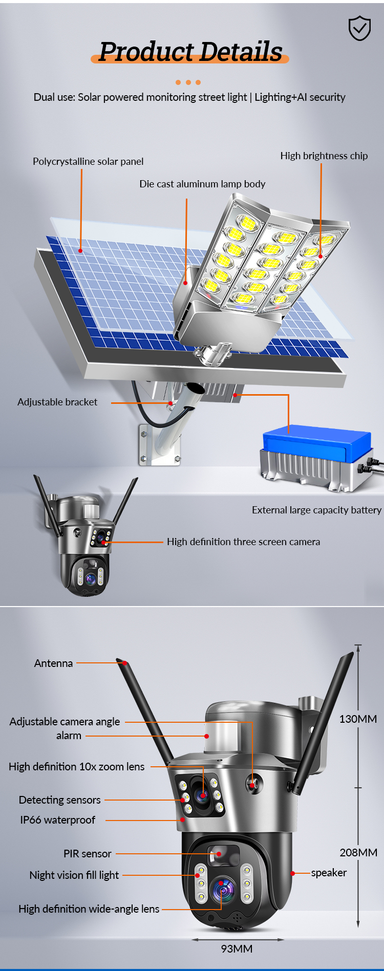 Solar Street Light With Camera 5MP WIFI Wireless 4G SIM Card Manor Farm Home (2).jpg