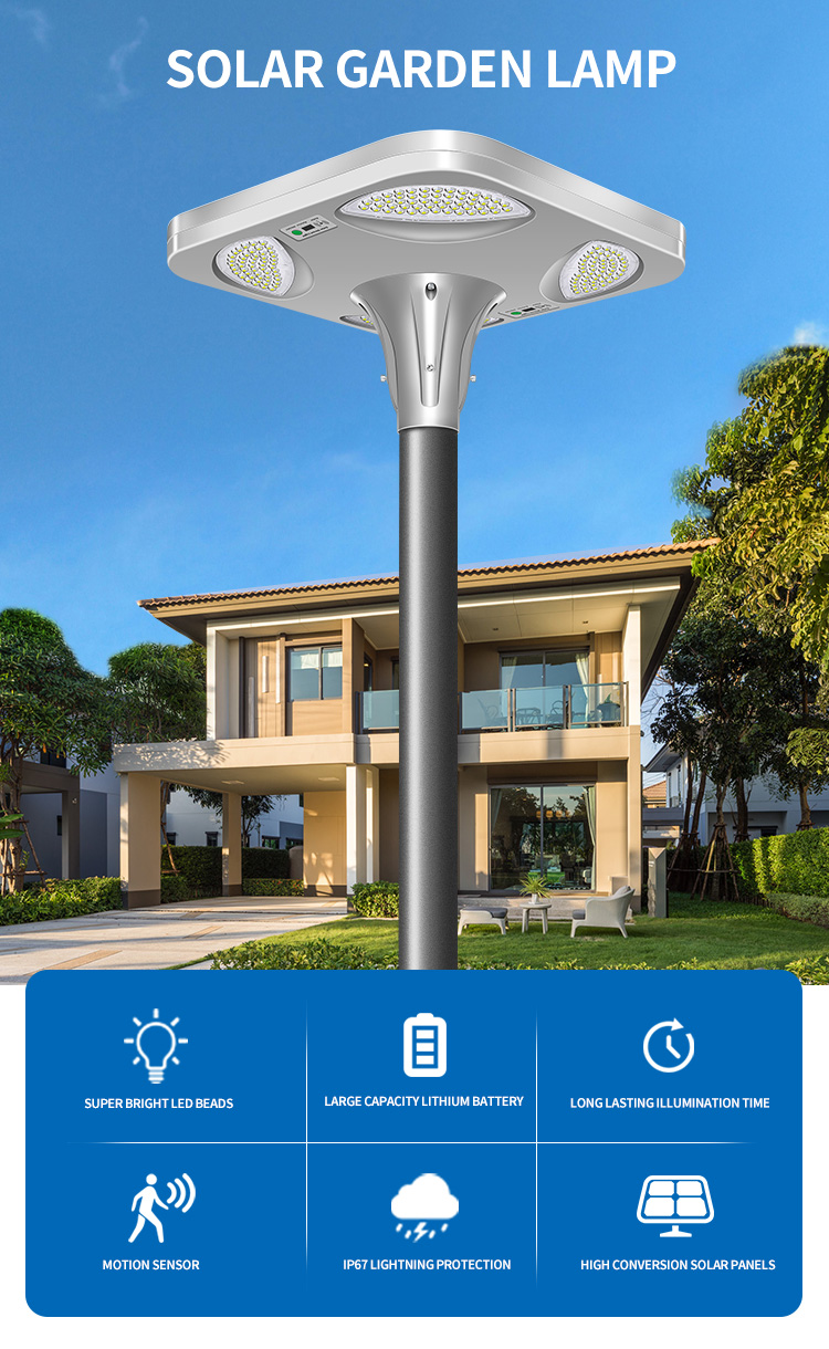 Aluminum Shell Solar Garden Light High Bright IP67 Courtyard Decoration Motion Sensor LED Solar Street Light for Outdoor (1).jpg